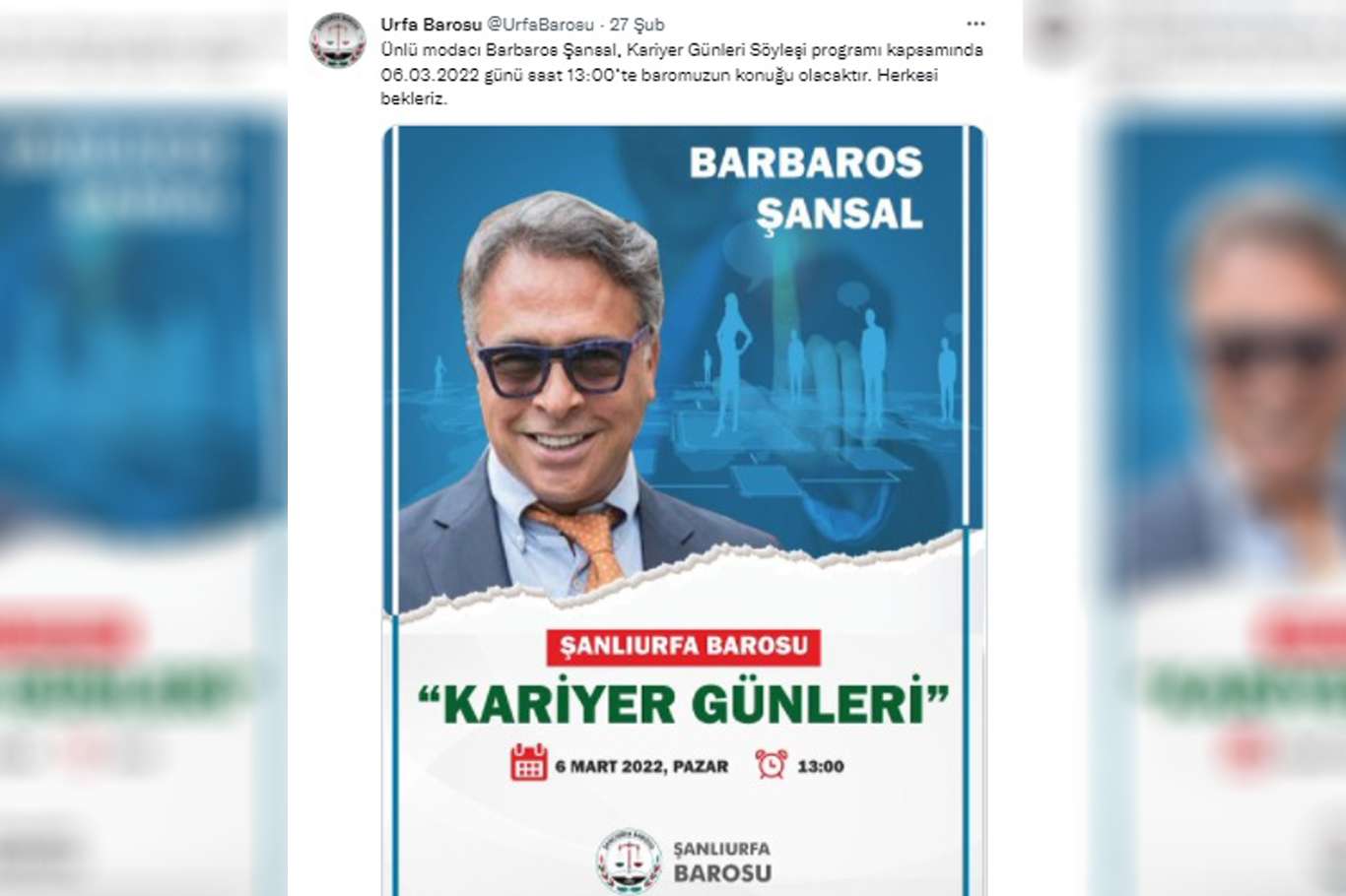 Sapkın ilişkileri savunan modacının Şanlıurfa'ya davet edilmesine tepki!
