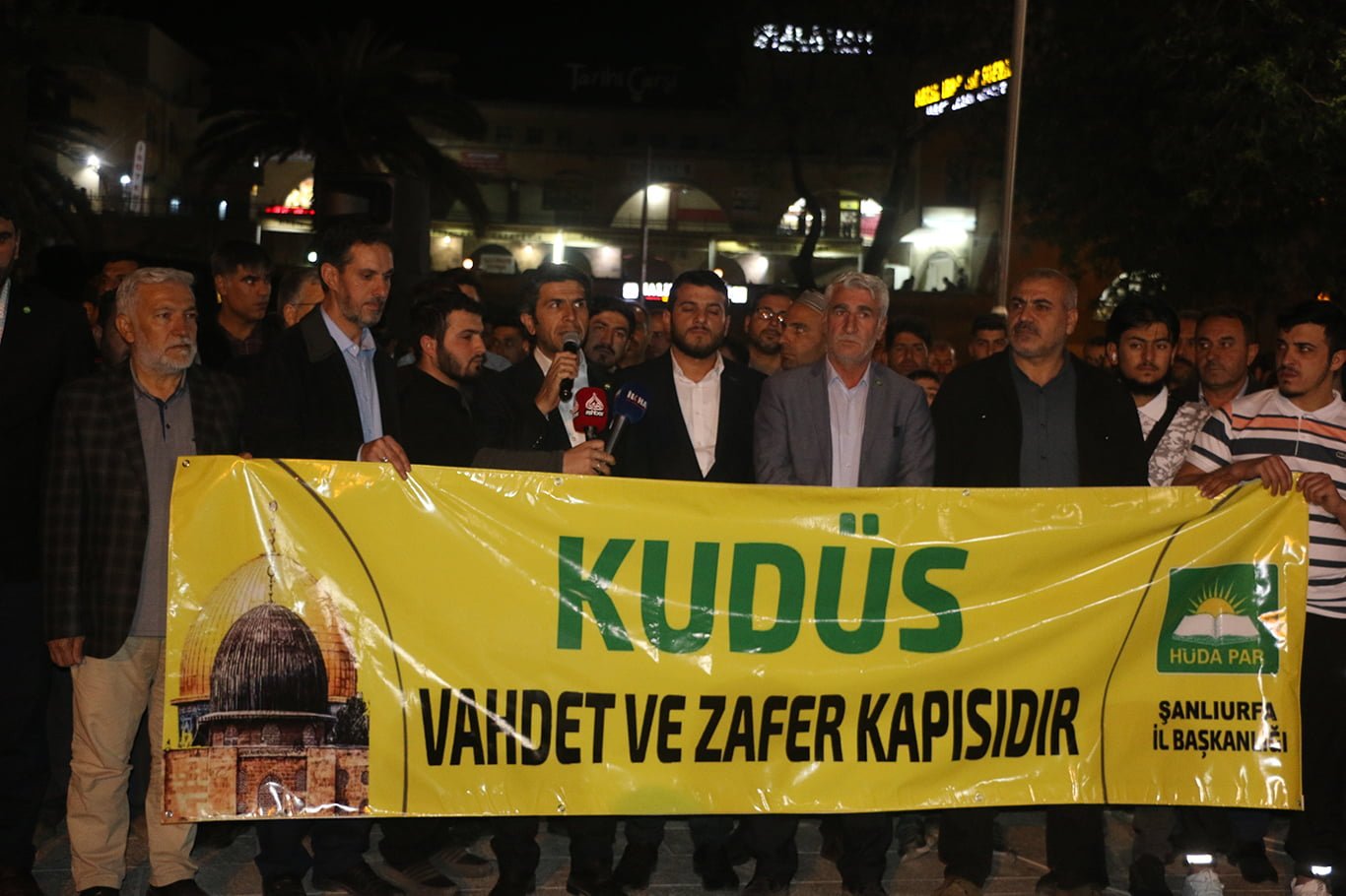 HÜDA PAR Şanlıurfa'da işgalci siyonist rejimin saldırılarını telin etti