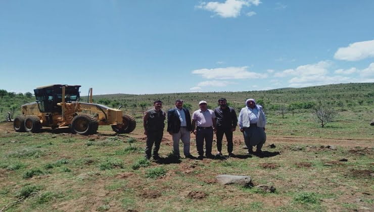 Karacadağ bal orman yolu yapılıyor