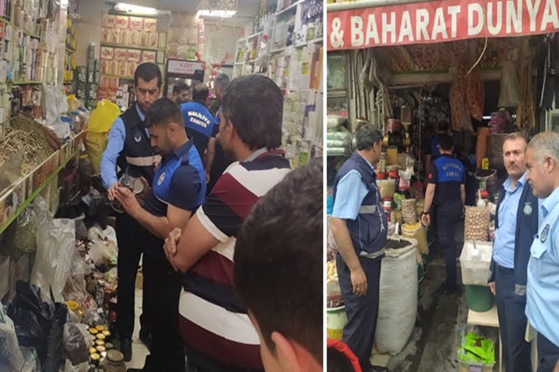 Şanlıurfa'da hijyen kurallarının hiçe sayıldığı esnafa cezai işlem yapıldı