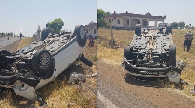Şanlıurfa'da otomobil takla atarak devrildi: Yaralılar var