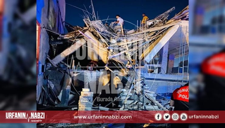 Şanlıurfa'da inşaat çöktü: Yaralılar var!