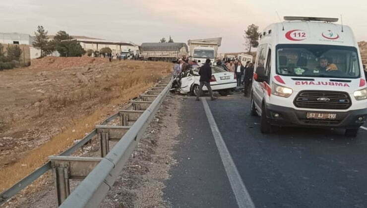 Suruç yolunda feci kaza: 3 ölü