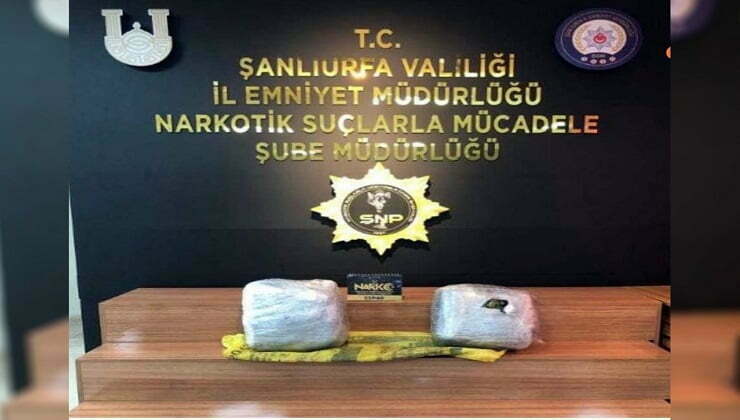Urfa'da yapılan aramada yaklaşık 10 kilo esrar ele geçirildi