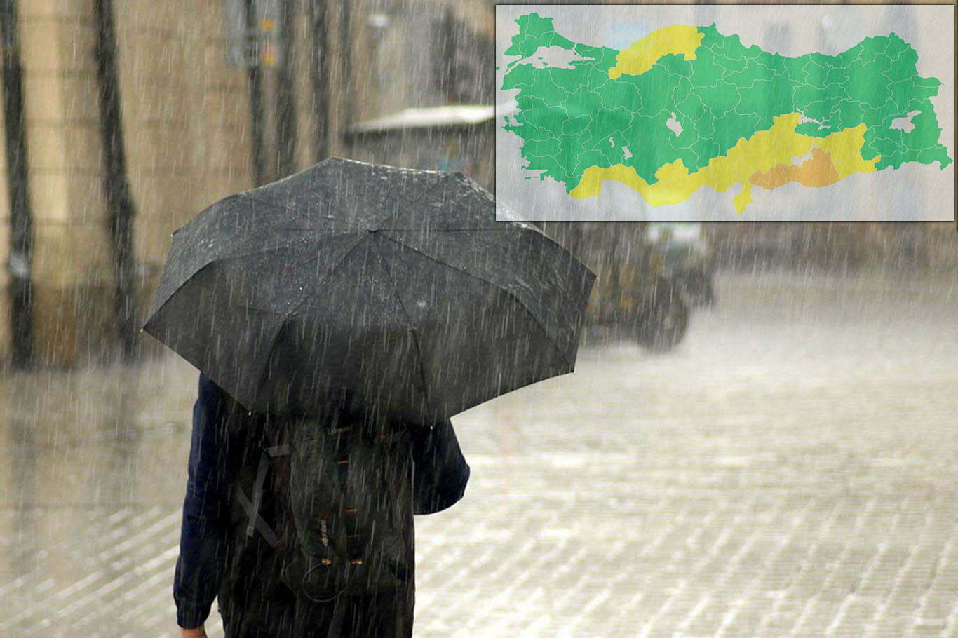 Şanlıurfa için turuncu ve sarı kodlu uyarı