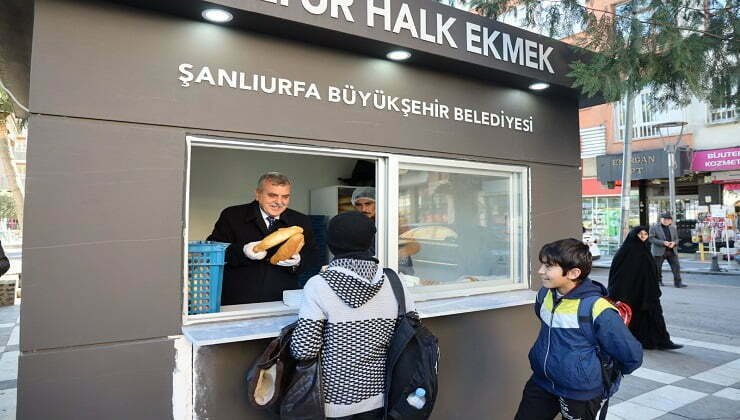 Beyazgül Halk Ekmek büfesinde satış yaptı