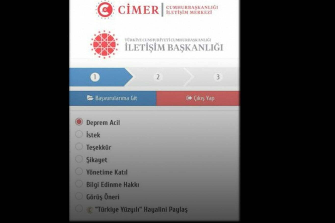 CİMER’de