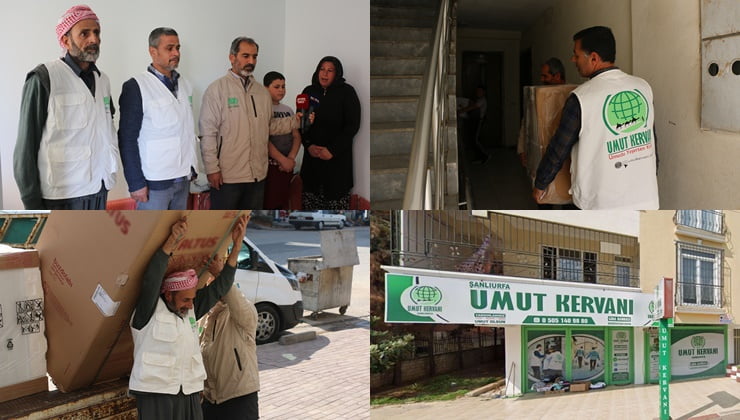 Umut Kervanı Şanlıurfa'da yetim aileyi ev sahibi yaptı