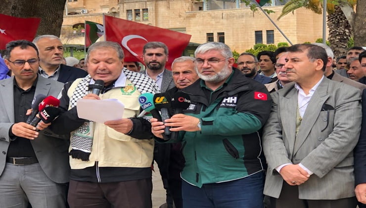 Şanlıurfa'da "Kudüs İçin Kıyama" basın açıklaması düzenlendi