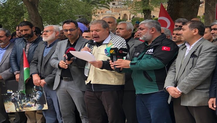 Şanlıurfa'da "Kudüs İçin Kıyama" basın açıklaması düzenlendi