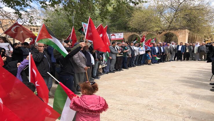 Şanlıurfa'da "Kudüs İçin Kıyama" basın açıklaması düzenlendi