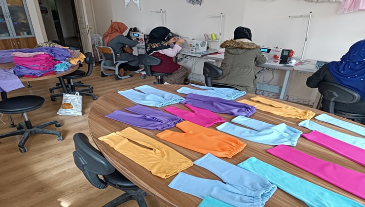 Kadınlardan el sanatları kurslarına yoğun ilgi