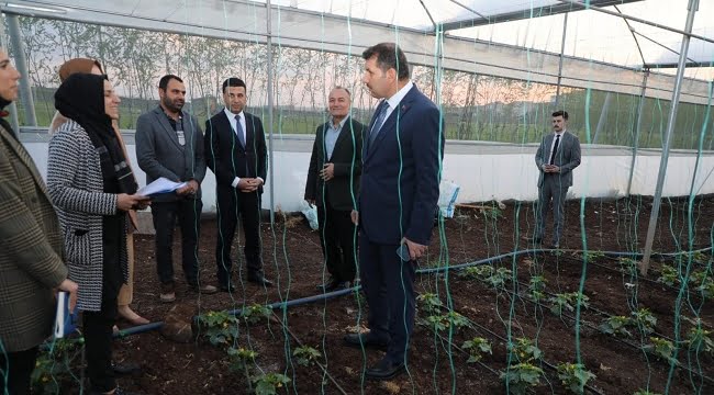 Vali Ayhan Siverek'te kadın kooperatifine ait serayı ziyaret etti