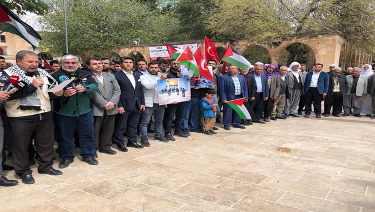 Şanlıurfa'da "Kudüs İçin Kıyama" basın açıklaması düzenlendi