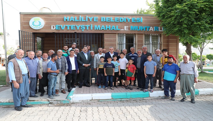 Canpolat ve Beyazgül mahalle sakinleriyle bir araya geldi