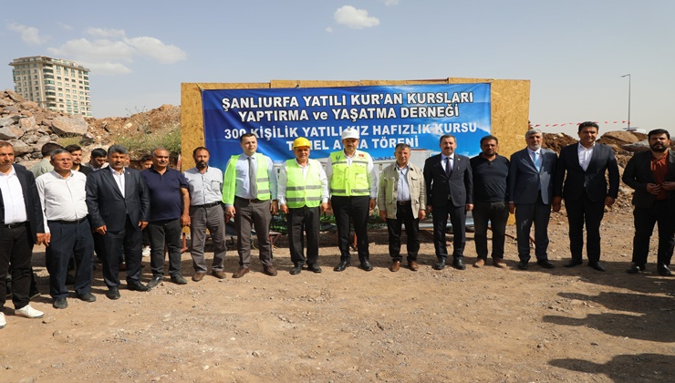 Şanlıurfa'da yatılı Kur'an kursunun temeli atıldı