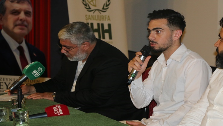 Filistin direnişinin sembolü Urfa'da konuştu