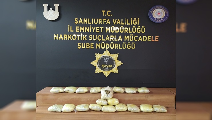 Şanlıurfa'da durdurulan araçta uyuşturucu ele geçirildi