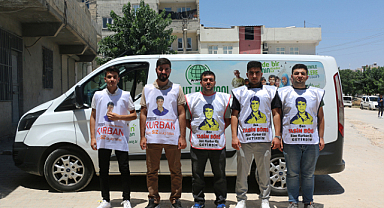 Şanlıurfa'da Yasin Börüler et dağıttı