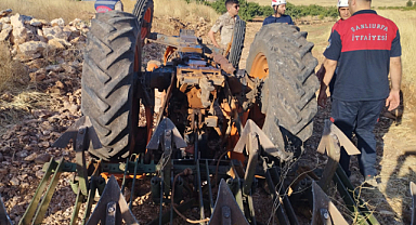 Traktörün altında kalan sürücü yaralandı