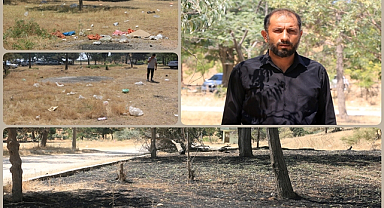 Baraj Gölünün kenarındaki piknik alanı bakımsızlıktan geçilmiyor