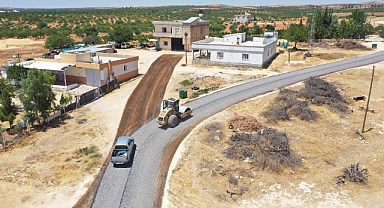 Karaköprü Kırsalında yol çalışmaları sürüyor
