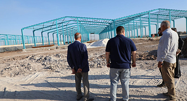 Viranşehir'de Hayvan pazarı inşaatı devam ediyor