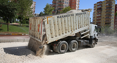 Doğukent’te yollar asfalta hazırlanıyor