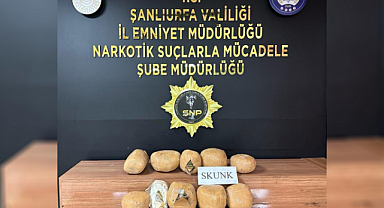 Urfa'da araçta uyuşturucu madde ele geçirildi