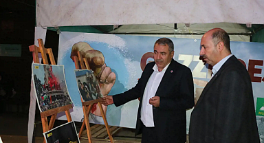 HÜDA PAR'ın Gazze Destek Çadırına HAKSİAD'dan ziyaret