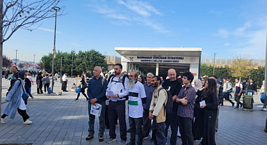 Siyonist katliamlara karşı İstanbul'dan Filistin'e yola çıktılar!