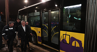 Beyazgül gece vakti BELSAN personellerini ziyaret etti