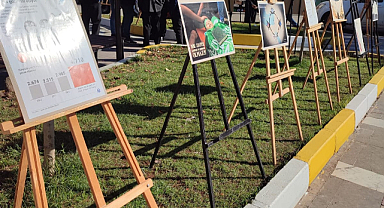 HÜDA PAR Hilvan'da Filistin için resim sergisi açtı