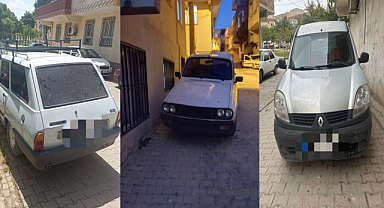 Şanlıurfa'da oto hırsızlığında 3 araç çalındı!