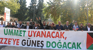 Şanlıurfa'dan Gazze'de yaşanan soykırıma tepki!