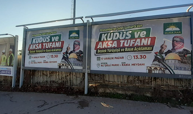 HÜDA PAR Gazze için Şanlıurfa'da kitlesel yürüyüşe hazırlanıyor!