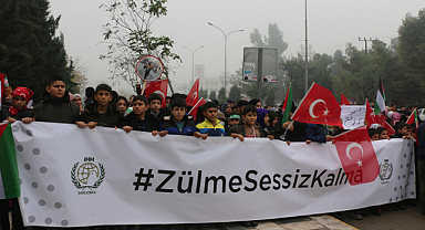 Şanlıurfa'da çocuklardan Gazzeli çocuklara destek