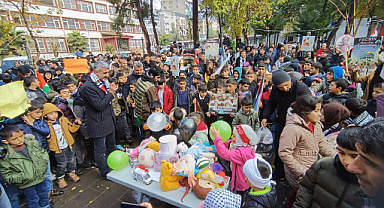 Siverekli çocuklar Filistinli Rim'in doğum gününü kutladı