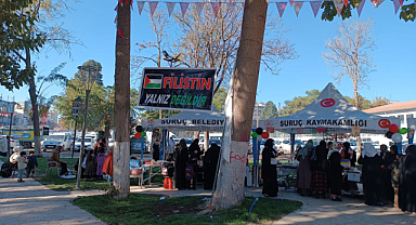 Suruç'ta Filistin yararına kermes