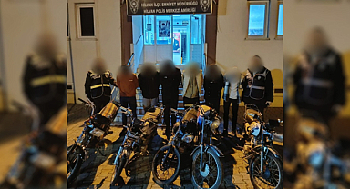 Yediemin otoparkında motosiklet hırsızlığı: 6 gözaltı