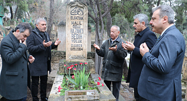 Kazancı Bedih kabri başında anıldı