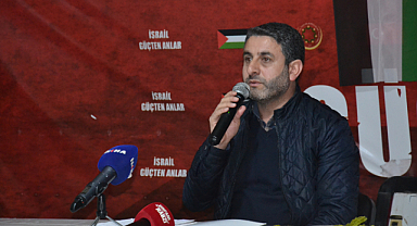Şanlıurfa'da Aksa Tufanı'na destek programı düzenlendi