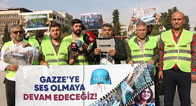 Urfalı gazetecilerden anlamlı Gazze duruşu