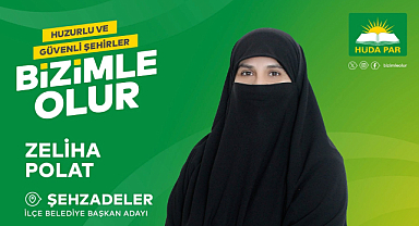 HÜDA PAR'dan bir ilk! Çarşaflı belediye başkan adayı
