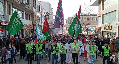 Siverek'ten Gazze için kıyam yürüyüşü