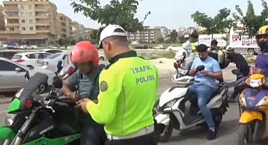 1️9️ motosiklet trafikten men edildi