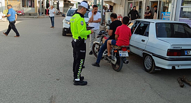 39 motosiklet sürücüsüne ceza
