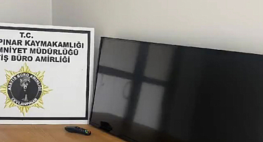 Çarşıda televizyonla gezen şüpheli bakın ne çıktı!