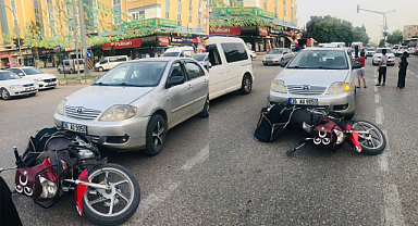 Haliliye'de otomobil ile motosiklet çarpıştı: 1 yaralı