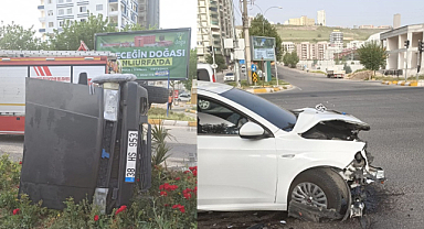 Karaköprü'de aynı yolda iki kaza